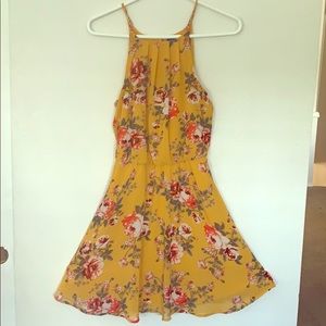 Francesca Closet Blue Rain Floral Print Dress